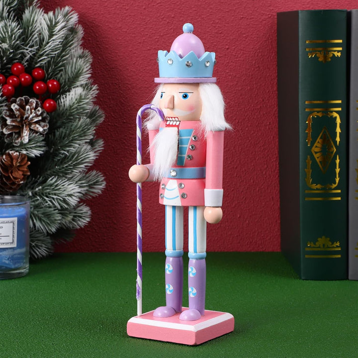 JECOMPRIS Weihnachts-Soldat-Nussknacker-Dekoration Holz 25 4 cm Nussknacker-Figur Weihnachtsdekorati