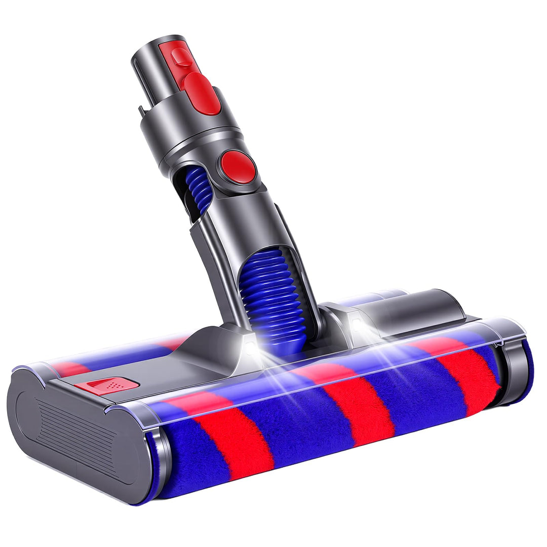 Rollenkopf kompatibel mit Dyson V7 V8 V10 V11 mit LED-Licht Blau, Blau
