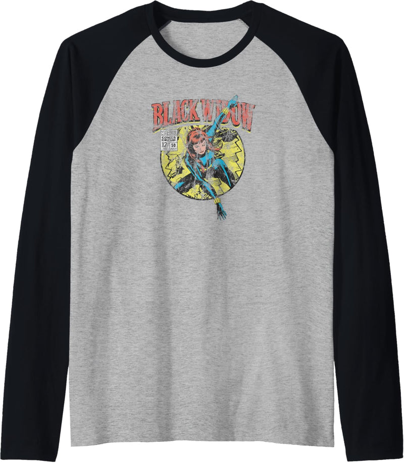 Marvel Black Widow Comic Raglan