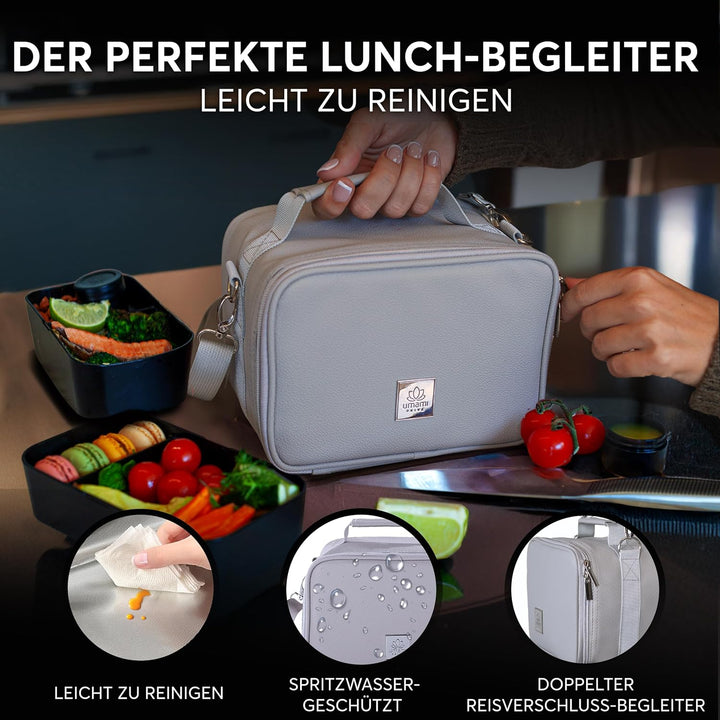 Umami Premium Kühltasche Klein, Lunchbag für Arbeit, Reisen, Büro, Picknick, Mini-Lunchbag Isoliert