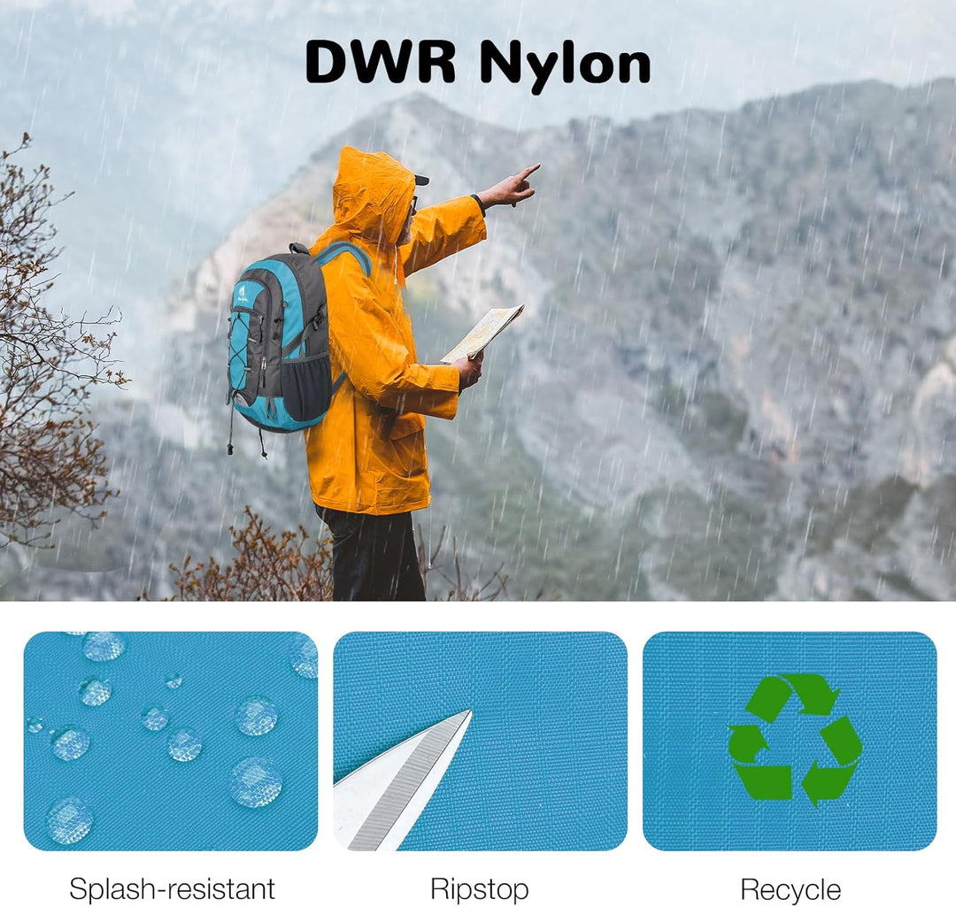 25L Wandernrucksack Damen Herren, Outdoor Rucksäcke Tagesrucksäcke, Wasserdichter Reiserucksack für