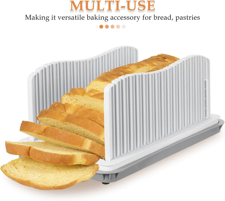 SHINEOFI Brotschneider mit Herausnehmbarer Schale und Verstellbarem Toastwerkzeug für Gleichmässige