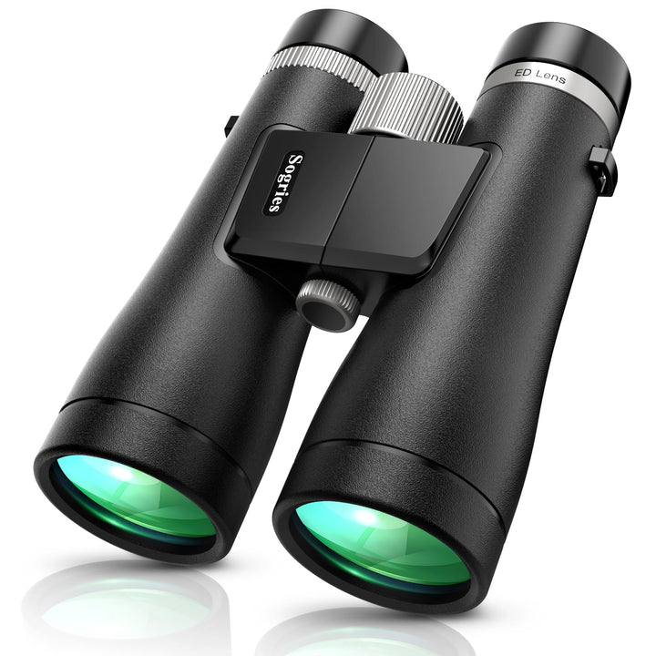 12x50 ED Fernglas für Erwachsene – Professionelles Dachkantprisma, HD-Optik, Rutschfester Griff, IPX