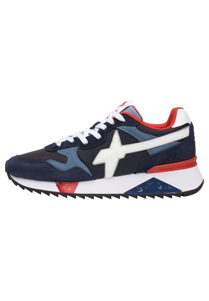 w6yz Yak-M.-Sneakers aus technischem Gewebe und Veloursleder 40 EU Blau Azurblau, 40 EU Blau Azurbla
