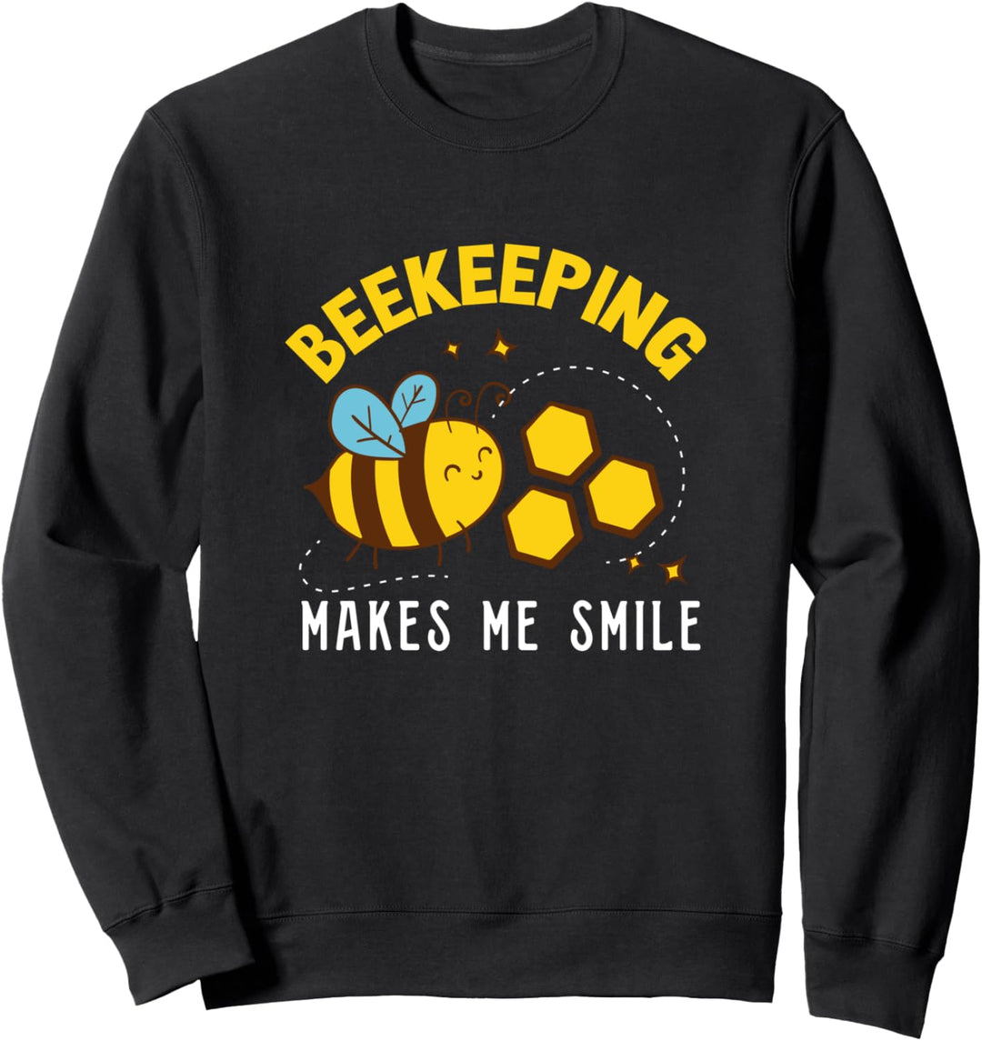 Bienen bringen mich zum Lächeln Imkerei Imker Sweatshirt