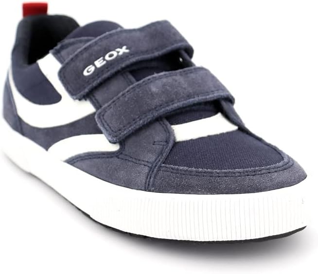 Geox Jungen J Alphabeet Boy Sneaker 35 EU Navy White, 35 EU Navy White