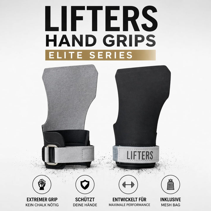 Lifters Hand Grips Elite Series – Starker Grip ohne Chalk – CrossFit &amp; Functional Fitness Griffpolst