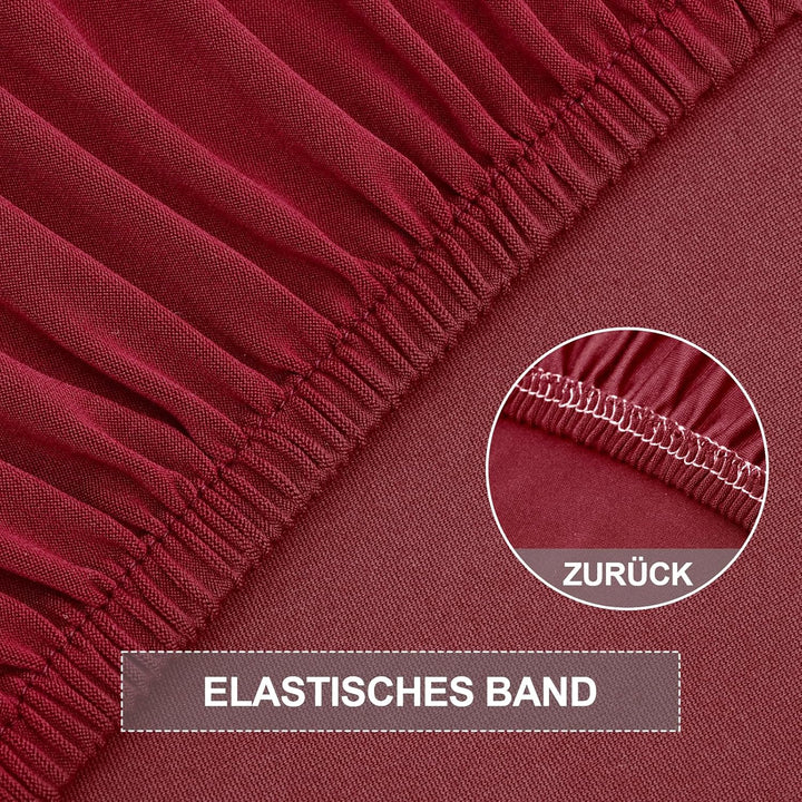 Yugarlibi Stuhlhussen 6er Set Stretch Stuhlhussen Schwingstuhl Elastische Hussen Stuhlbezug Abnehmba