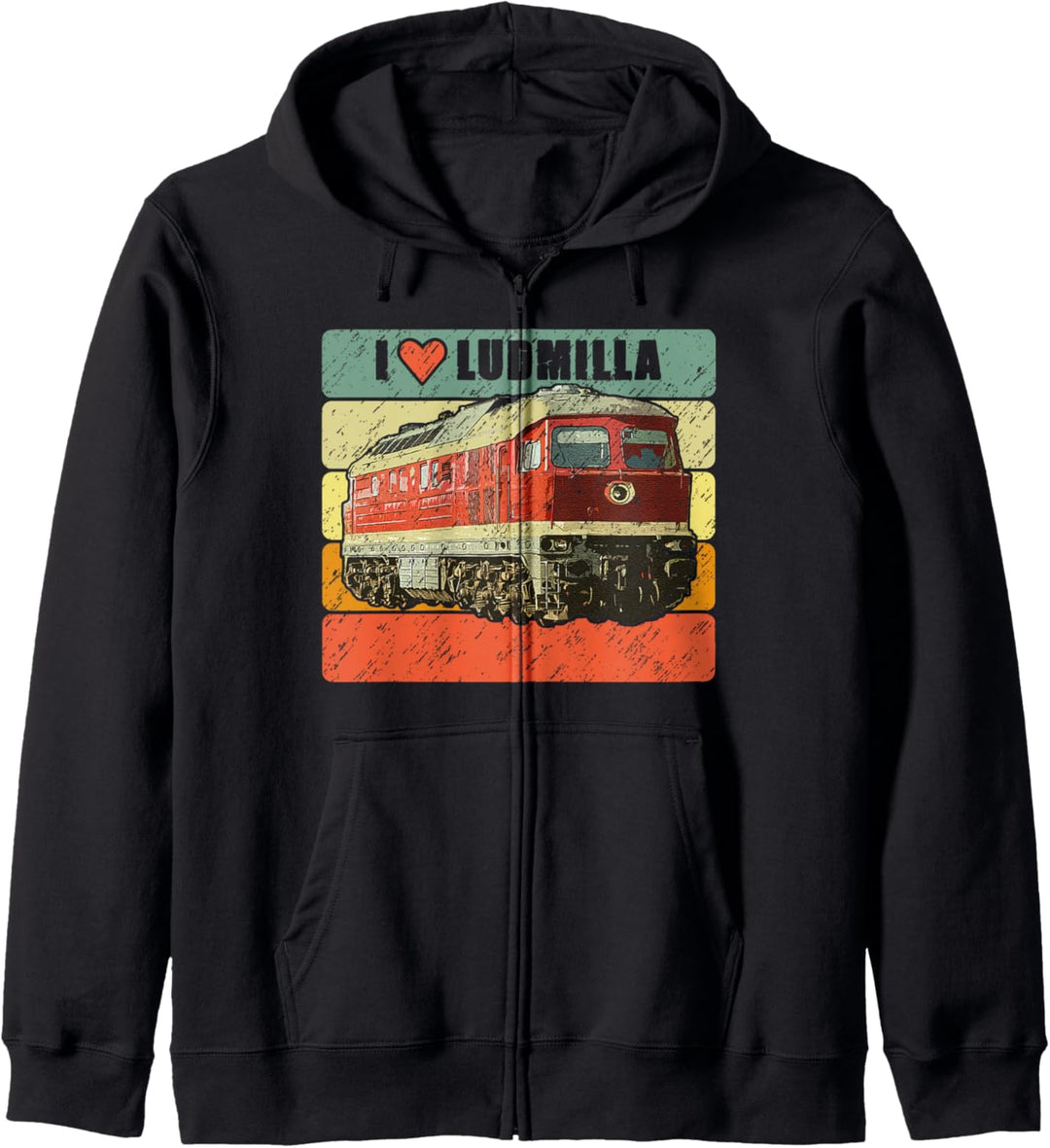 Ludmilla Modellbahn Eisenbahn Diesel-Lok BR 130 Retro Kapuzenjacke