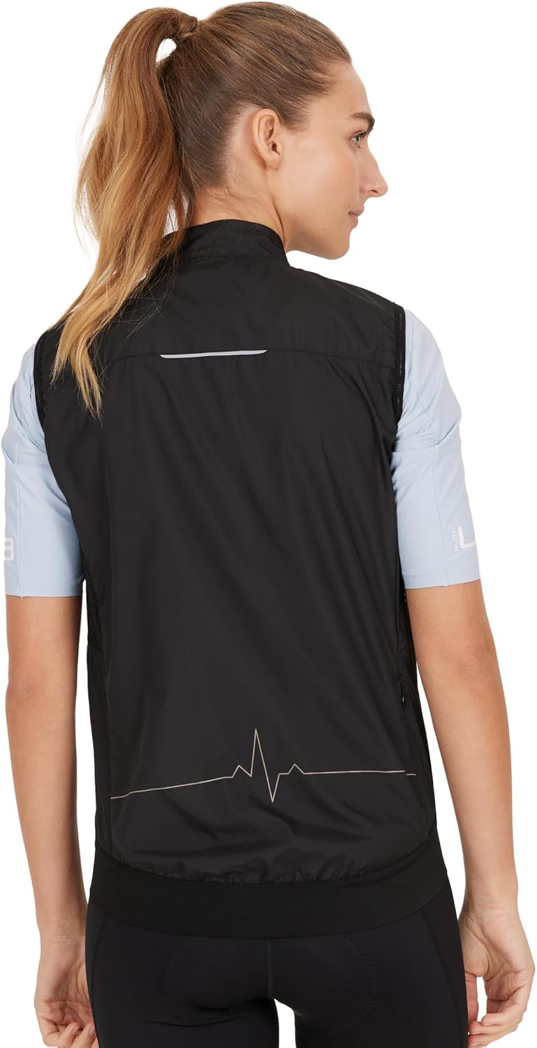 Endurance Bike Elite X1 Leichte Windweste Damen schwarz