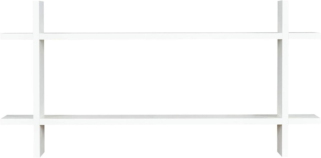 levandeo Regal BxH 98x48cm Holz Steckregal Weiss Wandregal Bücherregal Ablage Deko Holzregal Einrich