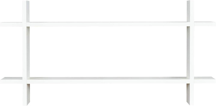 levandeo Regal BxH 98x48cm Holz Steckregal Weiss Wandregal Bücherregal Ablage Deko Holzregal Einrich