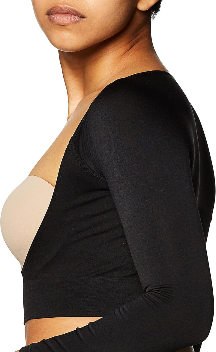 Rhonda Shear Damen Plus Size Nahtloser Arm Shaper Shapewear Top 3X Schwarz, 3X Schwarz