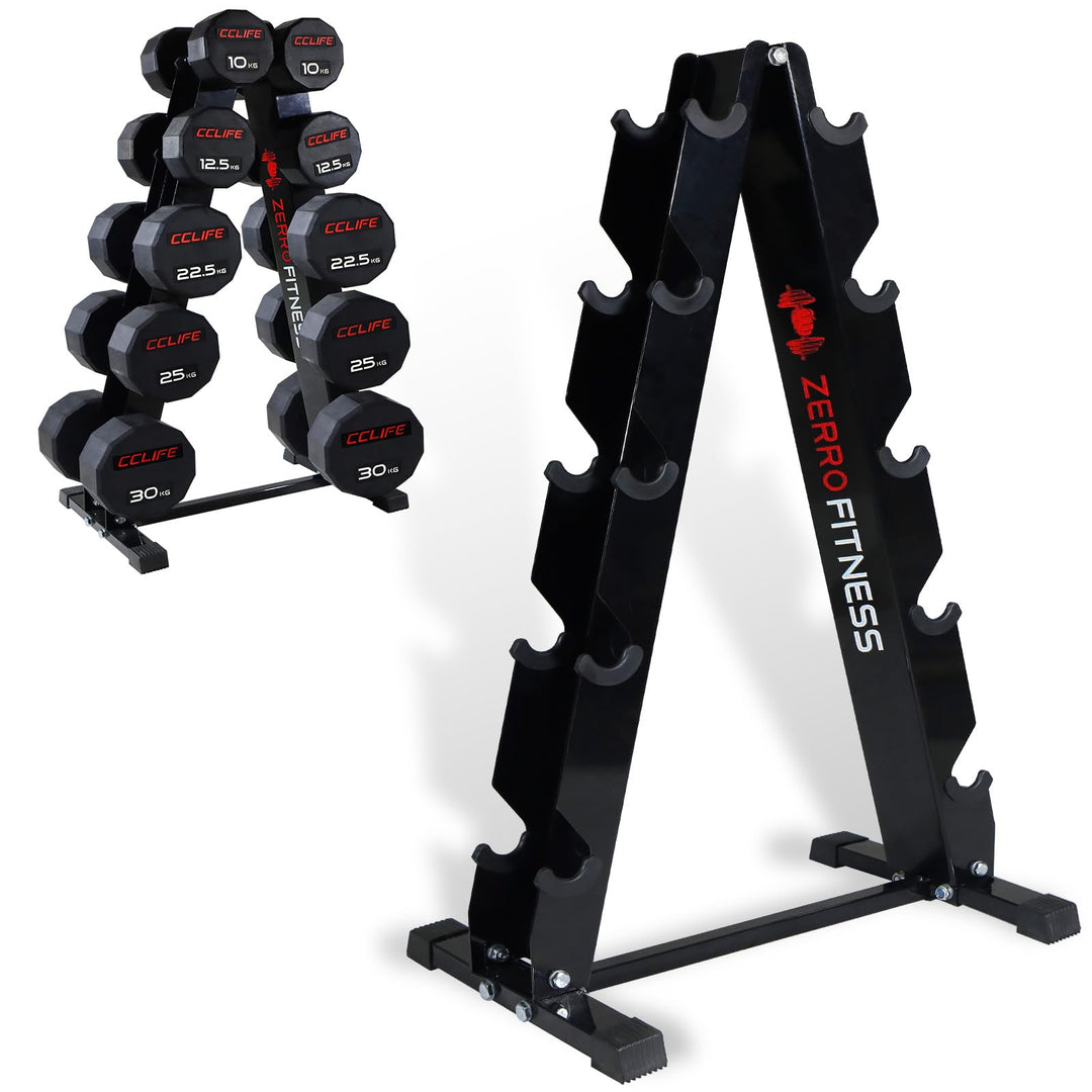 ZEERO Max.300Kg Kurzhantel Rack, 4/5 Ebenen Hantelständer, Passend zu hanteln und Kurzhanteln, Hante