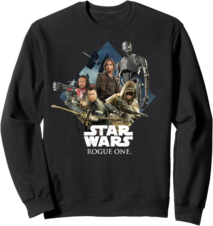 Star Wars Rogue One Character Collage Logo Sweatshirt