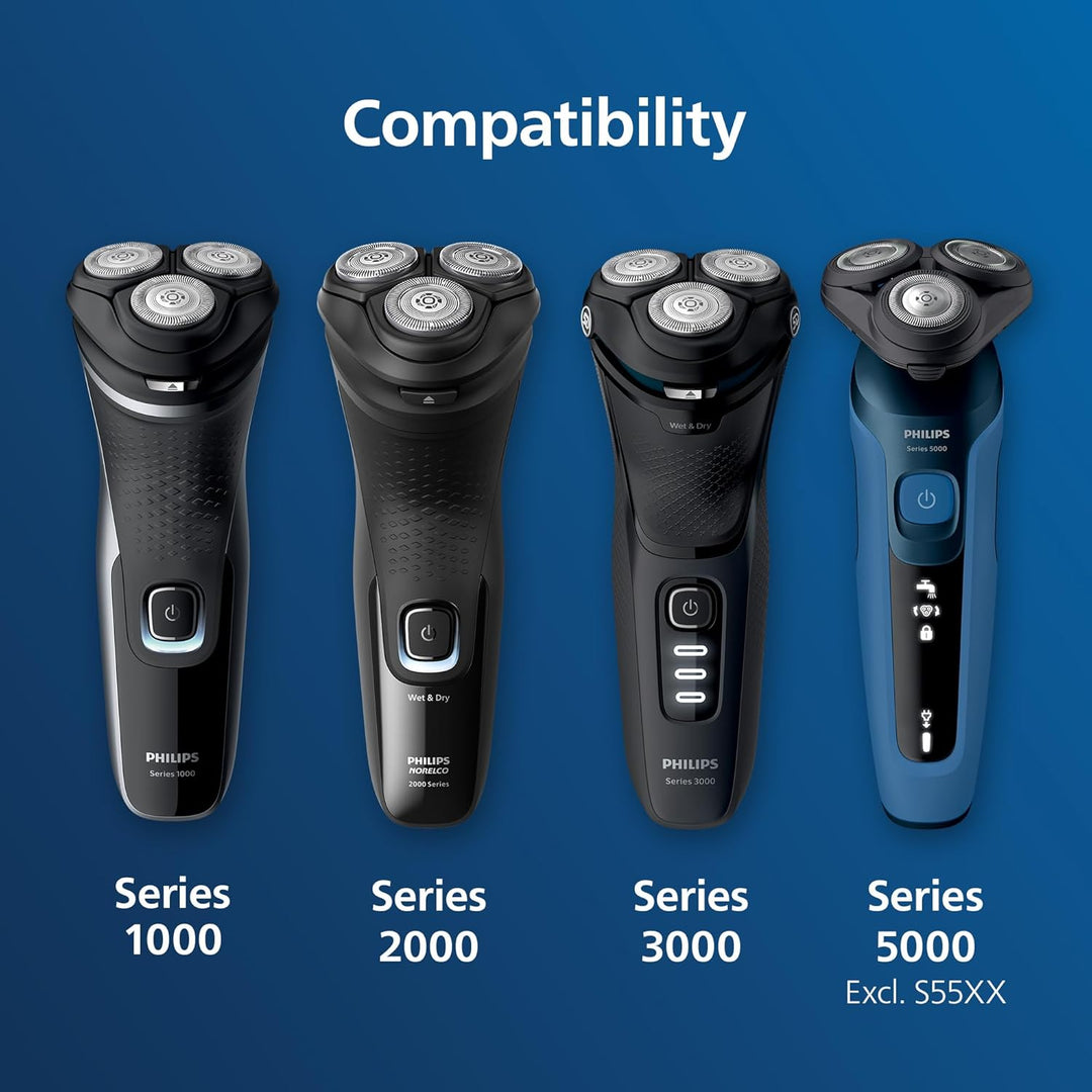 Philips Norelco Original SH30/52 Scherköpfe kompatibel mit Norelco Shaver Series 1000, 2000, 3000 un