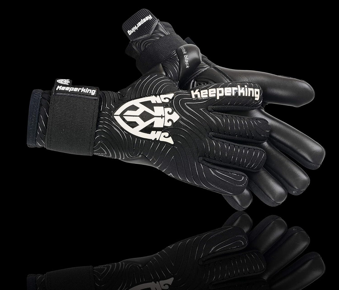 Keeperking Torwarthandschuhe für Erwachsene Fussballhandschuhe Herren Innennaht Profi Premier Grip 4