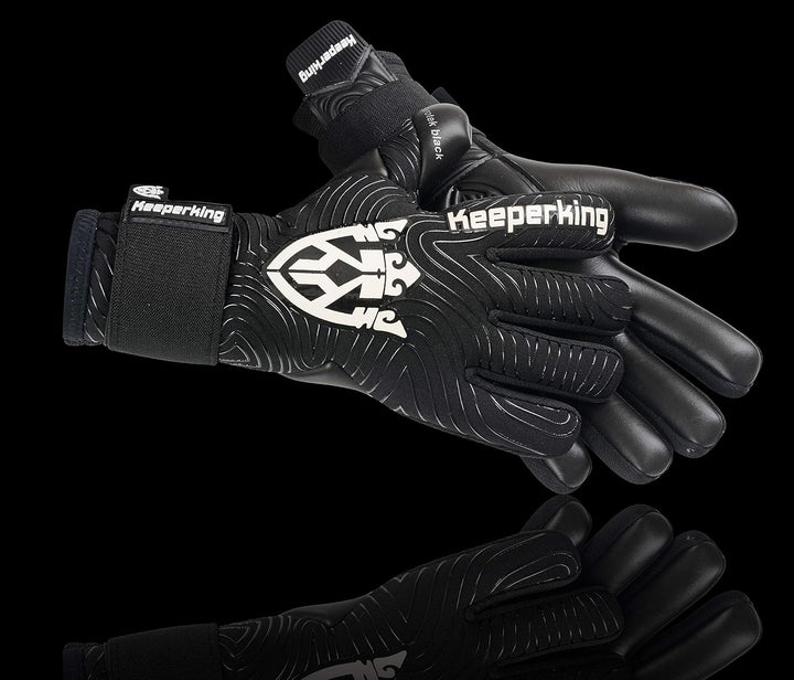 Keeperking Torwarthandschuhe für Erwachsene Fussballhandschuhe Herren Innennaht Profi Premier Grip 4
