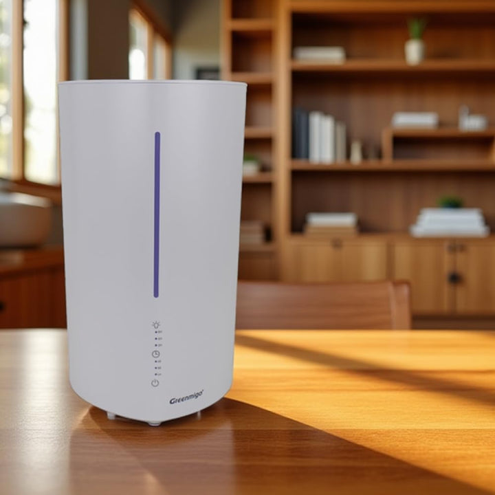 Luftbefeuchter Aroma Diffuser 3L mit Nachtlicht, Leiser Raumluftbefeuchter Ätherisches Öl Diffuser B