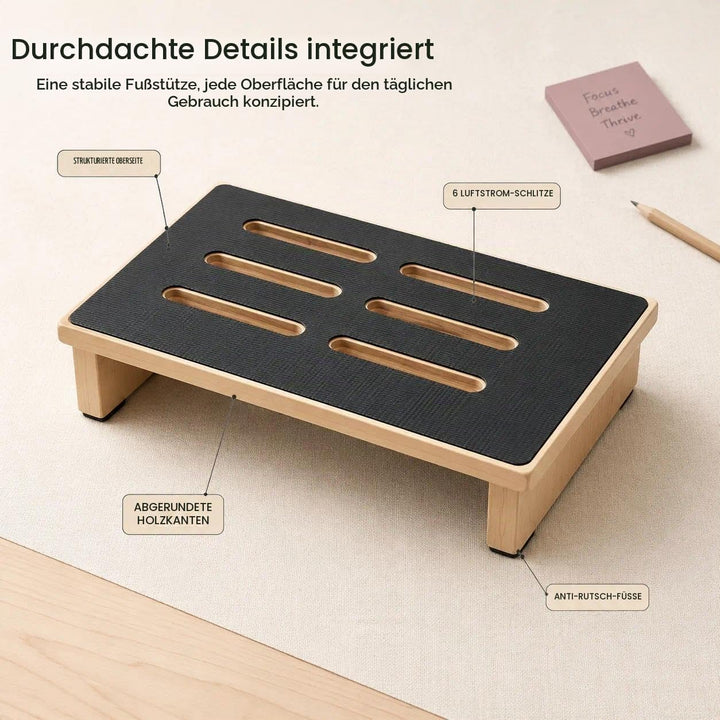 Tritthocker Tritt Holz, Tritthocker Erwachsene, Hölzerne Stepping-Hocker aus Massivholz, Step Stool