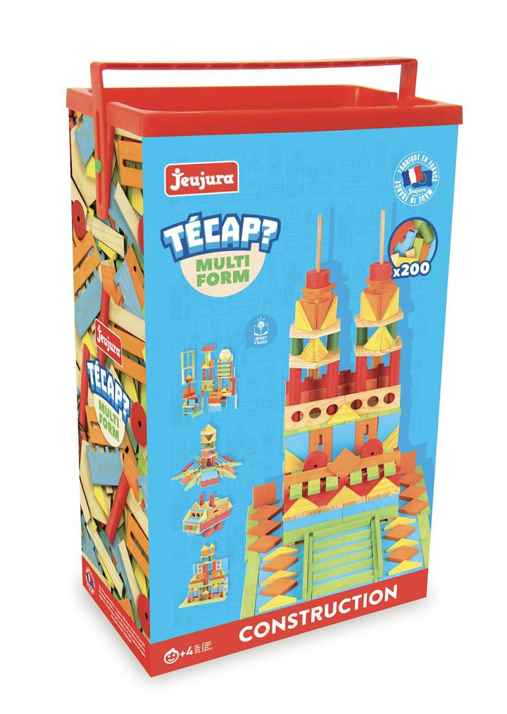 JEUJURA jeujuraj8345 Triangle Rectangle Multi-Form Tecap Ziegel und Block Spielzeug (200 Teile) Norm