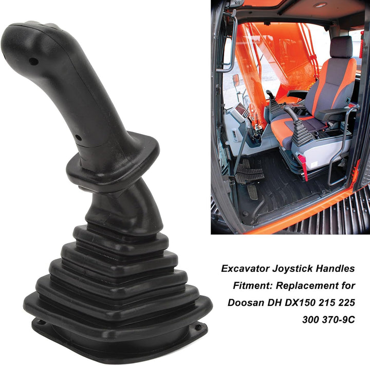 Bagger-Joystick-Kit, 2-teilig, 3-Tasten-Bagger-Joystick-Griffe mit Staubschutz, Ersatz für Doosan DH