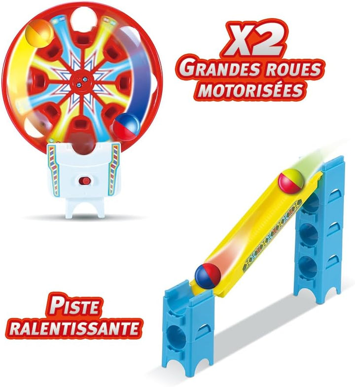 VTech Marble Rush - Adventure Park Challenge L300 E – Interaktive Murmelbahn mit spannenden Bahnelem