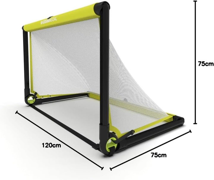 BazookaGoal Original Solid Frame Pop-Up-Tor - Zusammenklappbares Mini-Fussballtor für Kinder und Erw