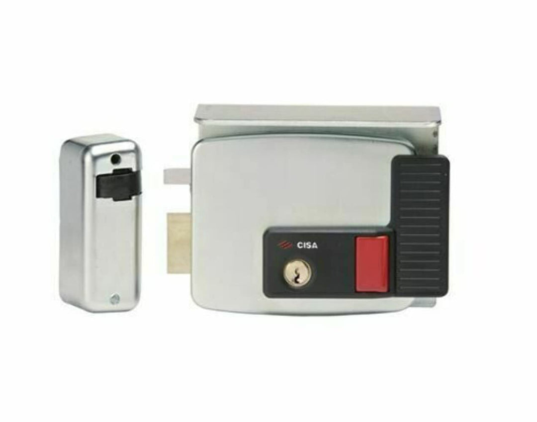CISA 111731502, elektrisches Schloss zum Anbringen, Eingang 50 mm, Schloss mit manuellem Zug, Schutz