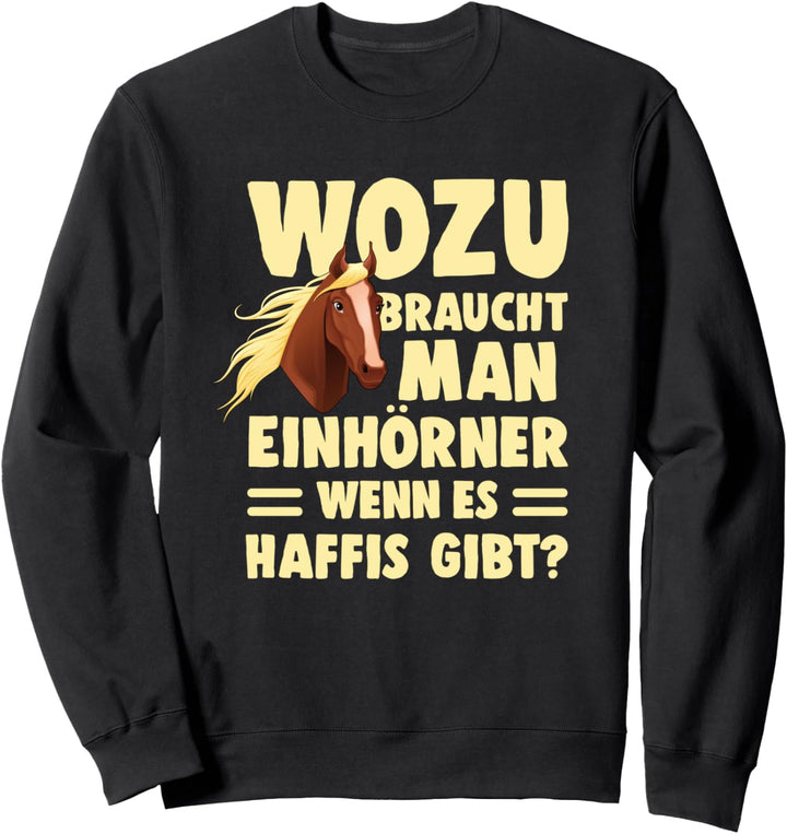Haflinger Pferd Ponny Damen Mädchen Reiten Voltigieren Haffi Sweatshirt