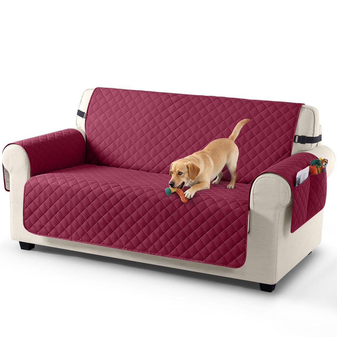 TAOCOCO Sofa Überzug, Sofabezug Wasserdicht Mit Gummiband，Wohnzimmer Anti-Rutsch Gepolsterter Sofasc