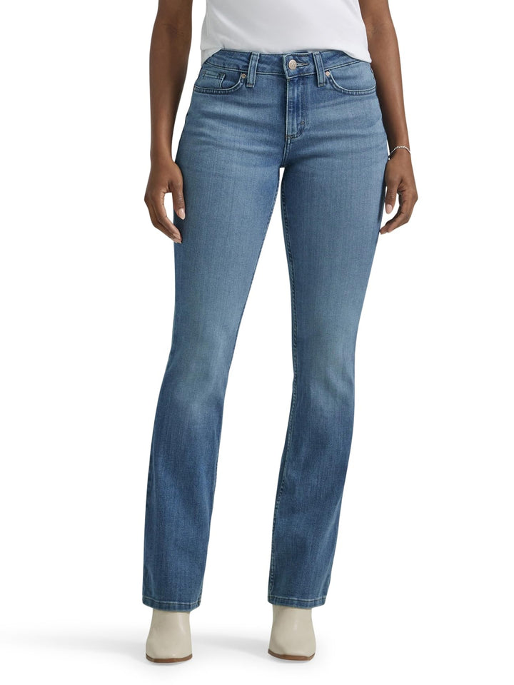 Lee Legendary Bootcut-Jeans mit mittelhoher Taille für Damen, Übergrösse 12 S/C Blau, 12 S/C Blau