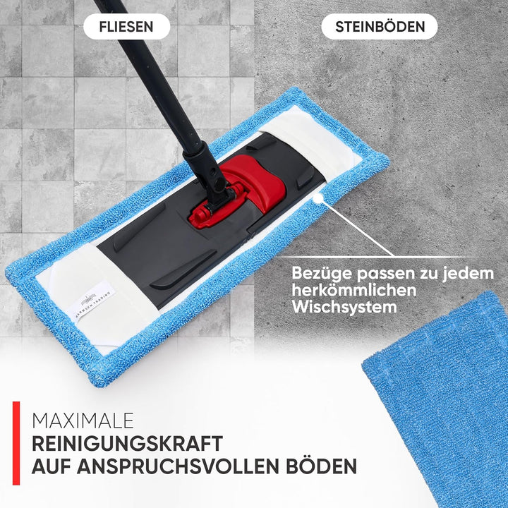 Wischmopp Bezug für Fliesen & Steinböden - Bodenwischer, Wischbezug von WOWtowelz – 40 cm Variante -