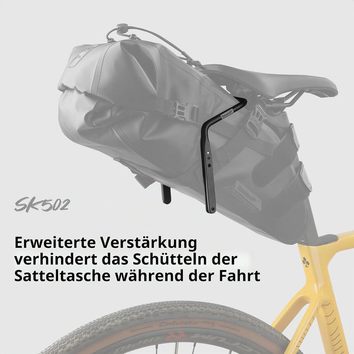 Rhinowalk Fahrrad Satteltasche Stabilisator Stütze für Satteltasche Anti Schütteln Schwarz, Schwarz