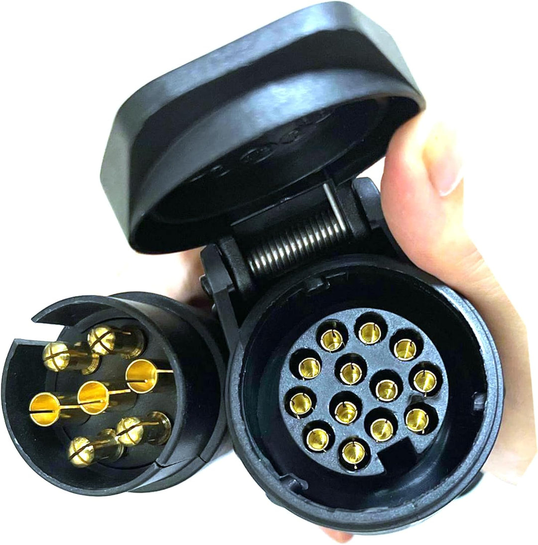 JVJ Spiralkabel 13 Polig Anhänger Verlängerungskabel Stecker 3M 13-13 polig 13-polig auf 13- polig Anhängerkabel Adapterkable für PKW RV Wohnmobil Traktor Wohnwagen KFZ Caravan JVJ Spiralkabel 13 Polig Anhänger Verlängerungskabel Stecker 3M 13-13 polig 13-polig auf 13- polig Anhängerkabel Adapterkable für PKW RV Wohnmobil Traktor Wohnwagen KFZ Caravan