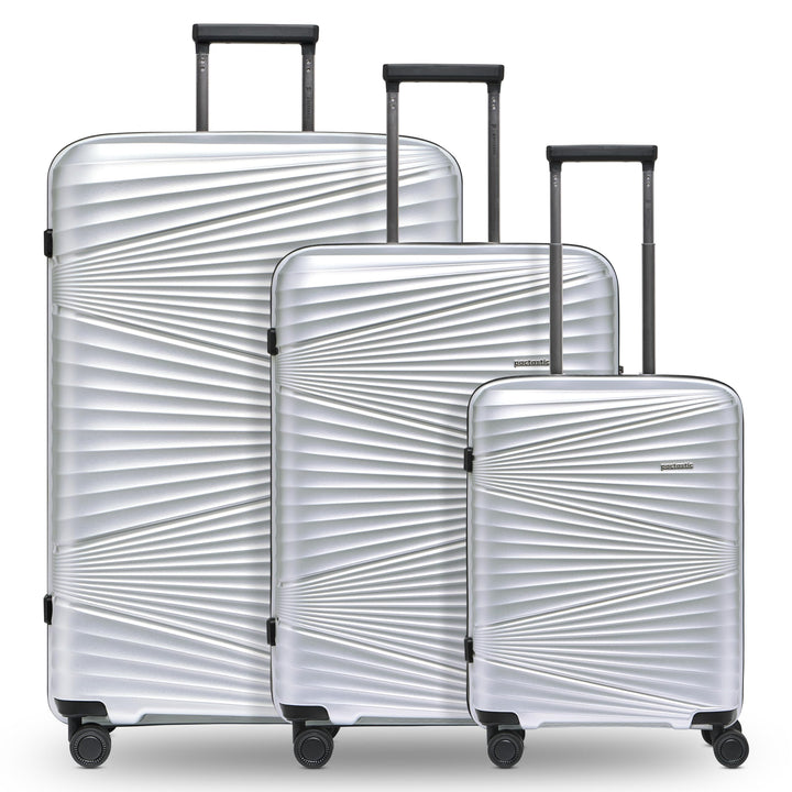 Pactastic Collection 02 Ultra leicht Hartschalen Koffer-Set 3-teilig | Robustes Polypropylen Materia