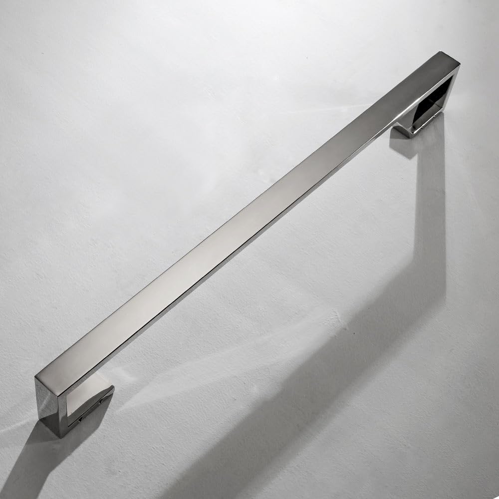 Flybath Handtuchstange Einzelschicht SUS 304 Edelstahl Stilvoller Handtuchhalter Wandmontage 60 cm,