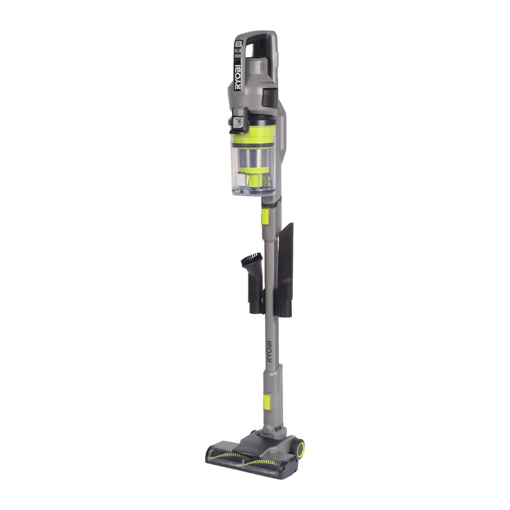 RYOBI 18 V ONE+ Akku-Staubsauger RSVS18-1C20G, 30 AW Saugleistung, Dual-Zyklonen, HEPA-Filter, inkl.