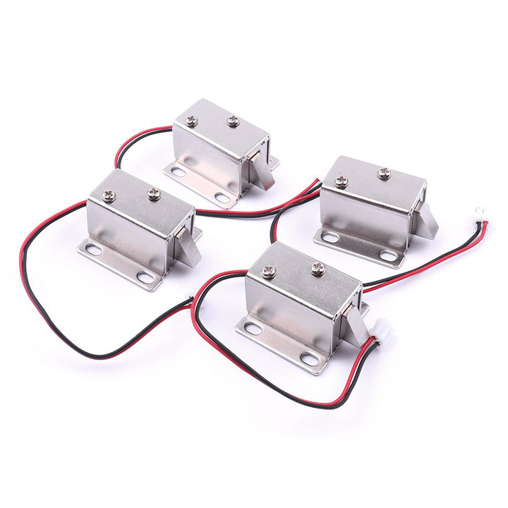 ATOPLEE 4 Stück DC 12V Mini Elektromagnetische Magnetschlösser für Schublade Schrank 27x29x18mm