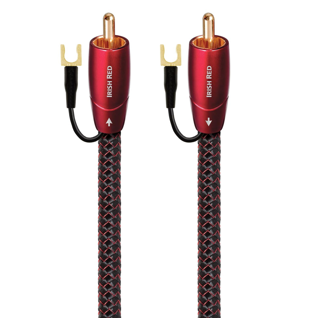AudioQuest 2 m Irish Red RCA Audiokabel schwarz - Audiokabel (RCA, RCA, 2 m, Schwarz)