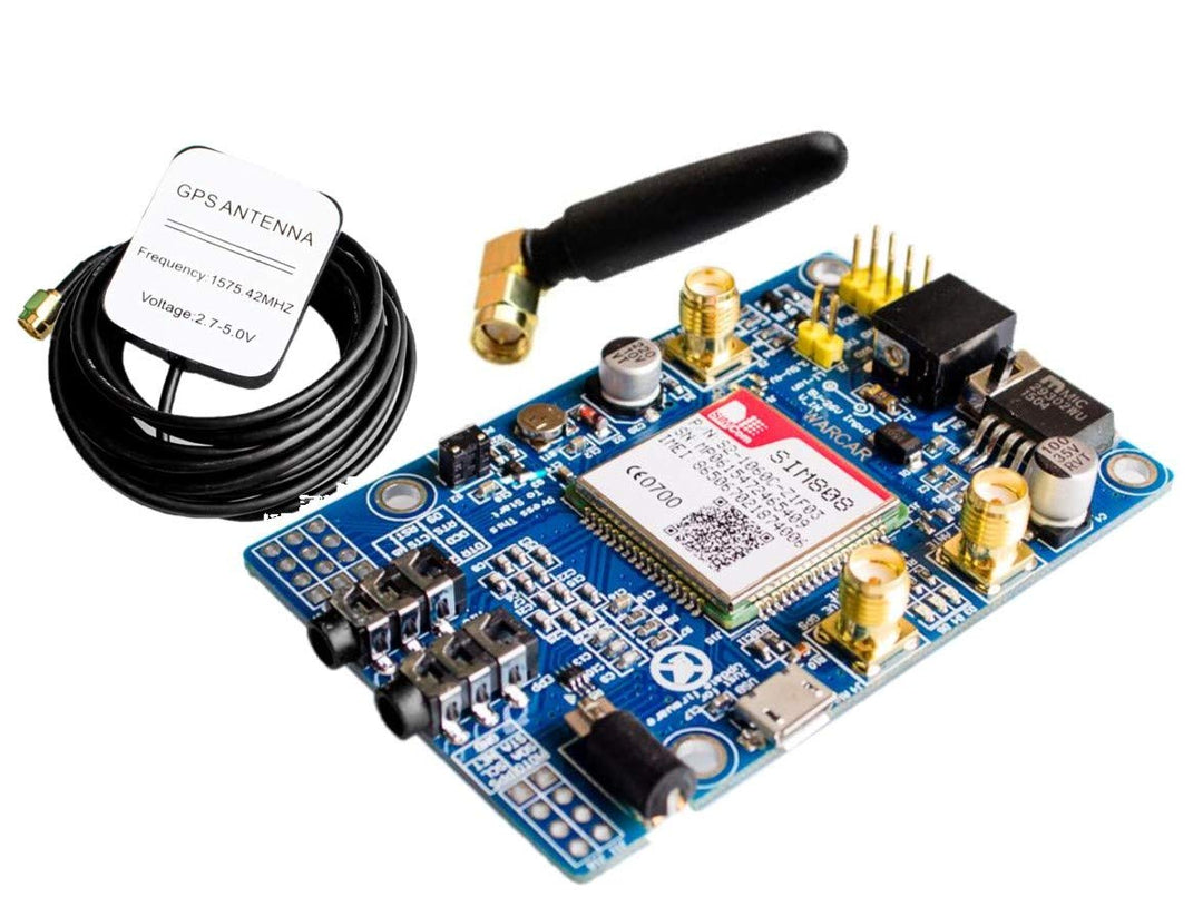 SIM808 Modul GSM GPRS GPS-Entwicklungs-Brett IPX SMA mit GPS GSM Antenne