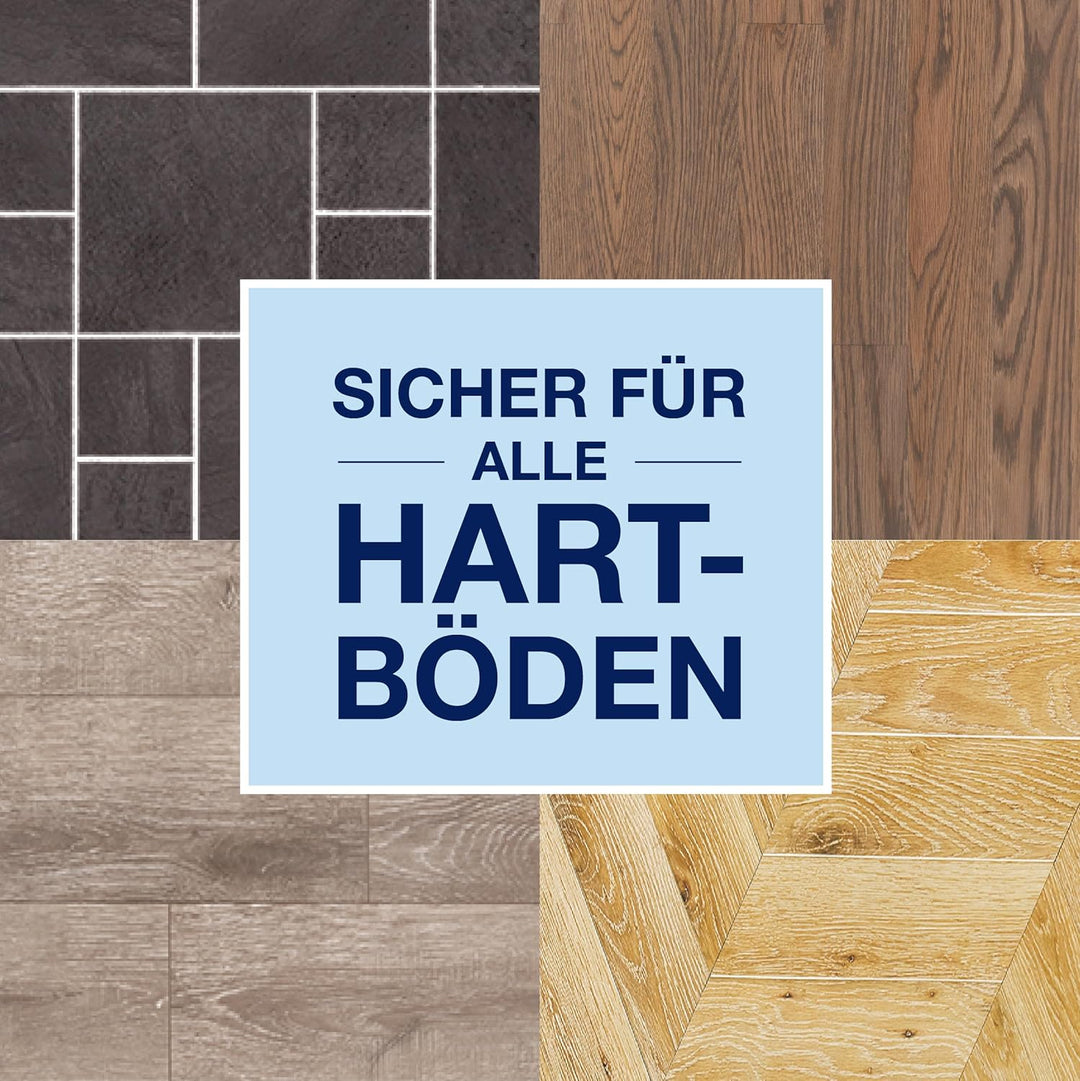 Bona Bodenwischer mit Teleskopstiel - Höhenverstellbarer Wischmopp mit Mikrofaser Wischpad, Parkettr