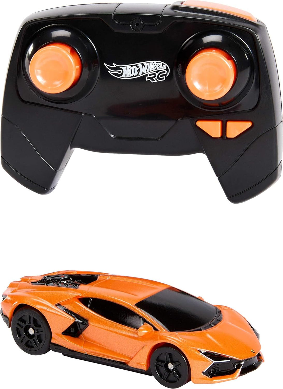 Hot Wheels RC Spielzeugauto, Lamborghini Revuelto mit Fernbedienung im Massstab 1:64, aufladbar mit
