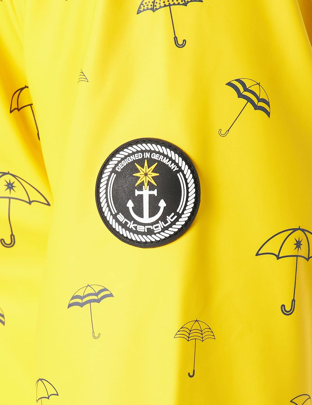 Ankerglut Damen Friesennerz Regenmantel Kapuze Gefüttert Wasserdicht Wetterfest Übergangsjacke #Anke