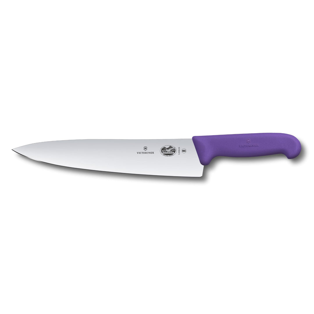 Victorinox Fibrox Kochmesser, Breites Universalmesser für Fleisch, Fisch, Gemüse und Kräuter, 25 cm,