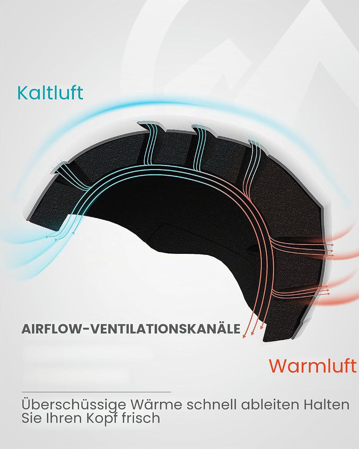 OutdoorMaster Kelvin Unisex Skihelm - Schneesporthelm für Skifahren/Snowboard mit Belüftungssystem,