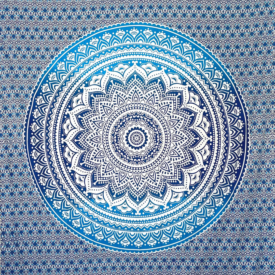 MOMOMUS Mandala Tuch Mehrzweck - Pareo/Strandtuch XXL, Dünn und Sandabweisend, Grosse Stranddecke Sa