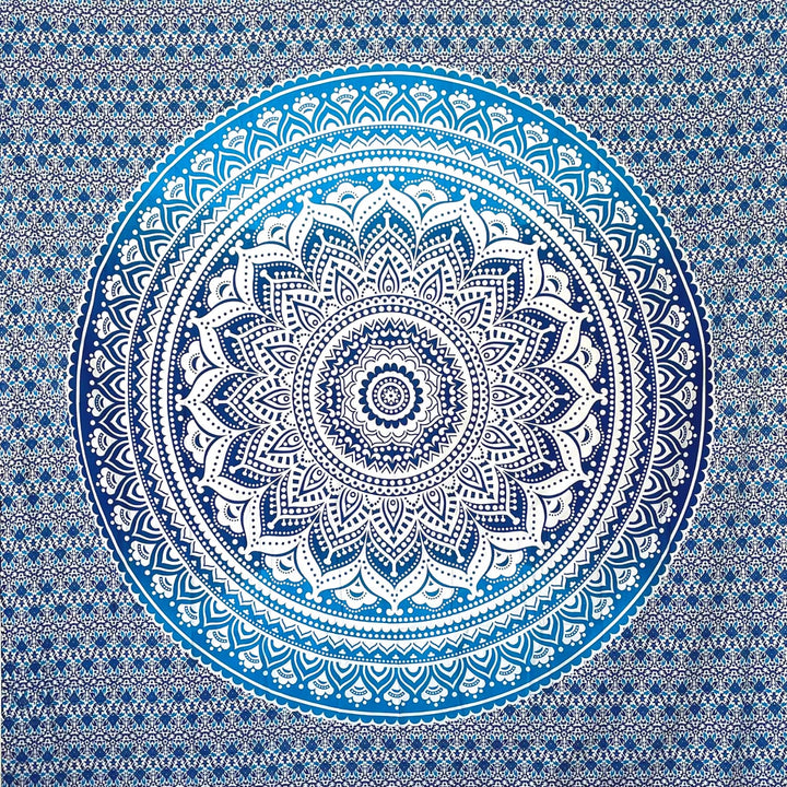 MOMOMUS Mandala Tuch Mehrzweck - Pareo/Strandtuch XXL, Dünn und Sandabweisend, Grosse Stranddecke Sa