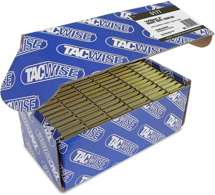 Tacwise 0177 Heftklammern Verzinkt 14/50mm (10.000 Stück), blau, 10000