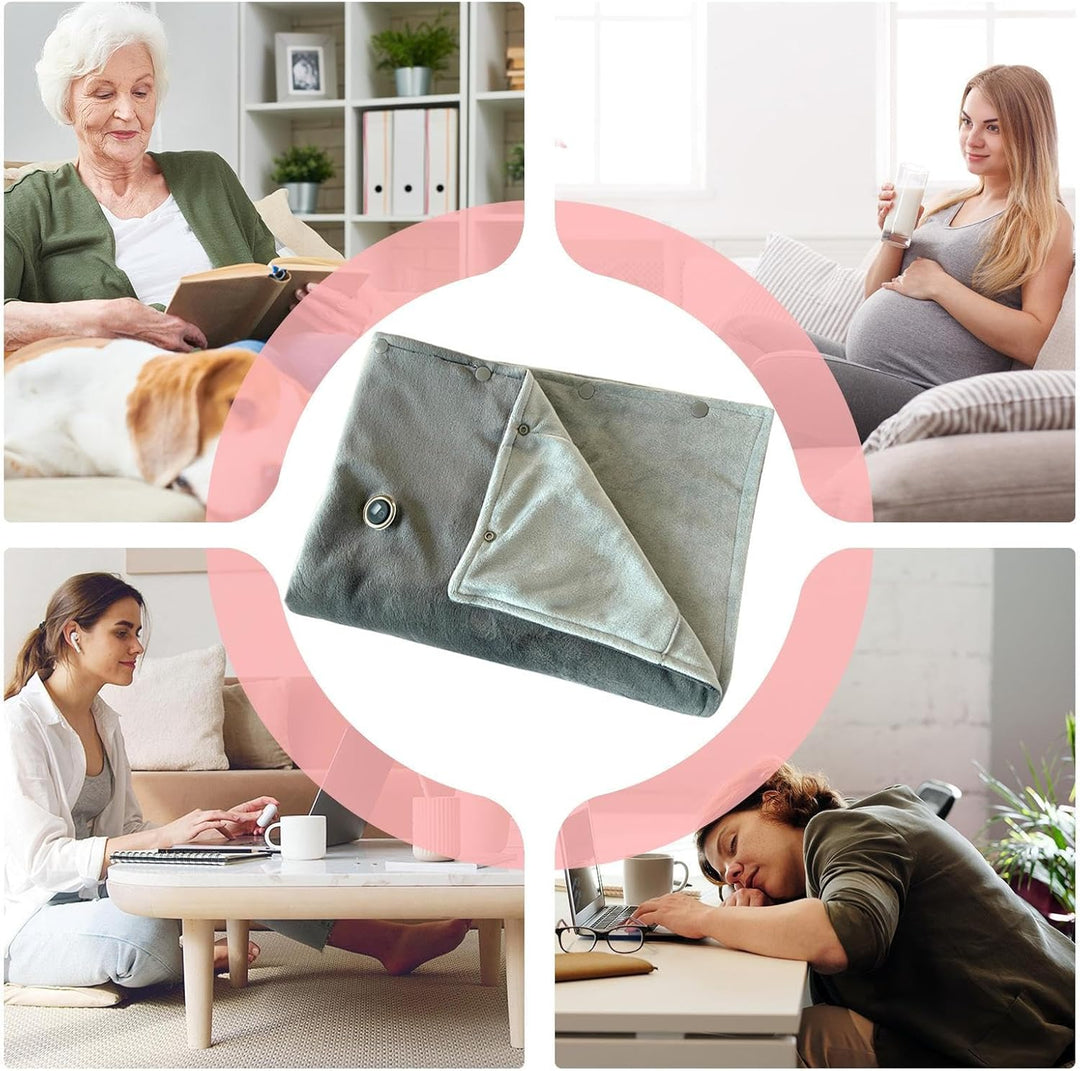 Beheizbare Wurfdecke,USB-aufladbarer tragbarer Umhang für den Winter | 3-Stufen Heizponcho für Damen